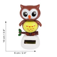 Solar Wobble Figure - Owl - braun