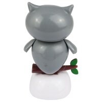 Solar Wobble Figure - Owl - gray
