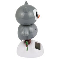 Solar Wobble Figure - Owl - gray