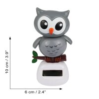 Solar Wobble Figure - Owl - gray