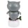 Solar Wobble Figure - Owl - gray