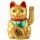 Glückskatze - Maneki-neko - Winkekatze - 15 cm - gold matt