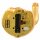 Glückskatze - Maneki-neko - Winkekatze - 15 cm - gold matt