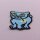 Patch - Cat with flower blue