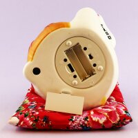 Lucky cat - Porcelain 15,5 cm white - High quality Maneki Neko - Waving cat 01