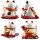 Lucky cat - Porcelain 15,5 cm white - High quality Maneki Neko - Waving cat 01
