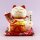 Lucky cat - Porcelain 15,5 cm white - High quality Maneki Neko - Waving cat 01