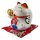Glückskatze - Maneki-neko - Winkekatze aus Porzellan 15,5 cm weiß - Maneki Neko 04