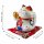 Glückskatze - Maneki-neko - Winkekatze aus Porzellan 15,5 cm weiß - Maneki Neko 04