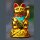 Lucky cat - Maneki Neko - Waving cat - 11 cm - gold