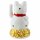 Lucky cat - Maneki Neko - Waving cat - 11 cm - white