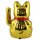 Glückskatze - Maneki-neko - Winkekatze - 35 cm - gold