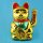 Lucky cat - Maneki Neko - Waving cat - 35 cm - gold
