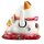 Glückskatze - Maneki-neko - Winkekatze aus Porzellan 30 cm weiß - Maneki Neko 04
