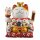 Lucky cat - Porcelain 30 cm white - High quality Maneki Neko - Waving cat 06