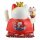 Lucky cat - Porcelain 30 cm white - High quality Maneki Neko - Waving cat 06