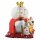 Lucky cat - Porcelain 30 cm white - High quality Maneki Neko - Waving cat 06