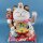 Lucky cat - Porcelain 30 cm white - High quality Maneki Neko - Waving cat 06