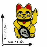 Patch - Lucky Cat - Maneki Neko - Stinky finger - Patch
