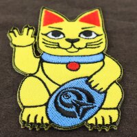 Aufnäher - Winkekatze - vulkanischer Gruß - Patch
