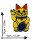Aufnäher - Winkekatze - vulkanischer Gruß - Patch