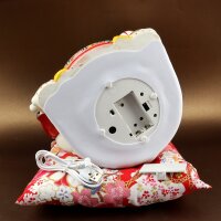Glückskatze - Maneki-neko - Winkekatze aus Porzellan 25 cm weiß - Maneki Neko 04