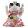 Glückskatze - Maneki-neko - Winkekatze aus Porzellan 25 cm weiß - Maneki Neko 04