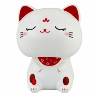 Solar Wobble Figure - nodding head - cat - white