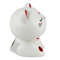 Solar Wobble Figure - nodding head - cat - white