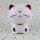 Solar Wobble Figure - nodding head - cat - white