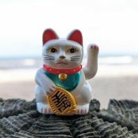 Lucky cat Mini Maneki-Neko classic solar 5cm waving cat Lucky Cat