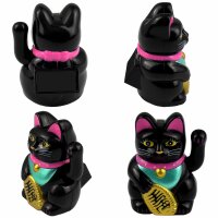 Lucky cat Mini Maneki-Neko classic solar 5cm waving cat Lucky Cat