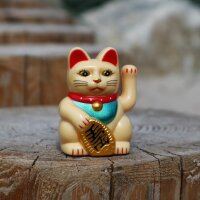 Lucky cat Mini Maneki-Neko classic solar 5cm waving cat Lucky Cat