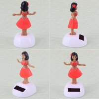 Armaturenbrett Wackelfigur Hula Frau Solar Hawaiian Hula Girl tanzend