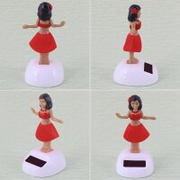 Armaturenbrett Wackelfigur Hula Frau Solar Hawaiian Hula Girl tanzend
