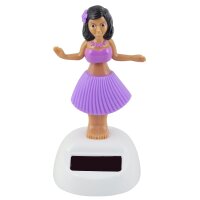 Wobble figure hula purple woman solar hawaiian hula girl...