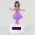Armaturenbrett Wackelfigur Hula lila Frau Solar Hawaiian Hula Girl tanzend