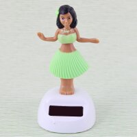 Wobble figure hula green-hell-green woman solar hawaiian hula girl dancing