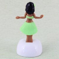 Wobble figure hula green-hell-green woman solar hawaiian hula girl dancing