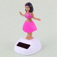 Armaturenbrett Wackelfigur Hula pink Frau Solar Hawaiian Hula Girl tanzend