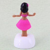 Armaturenbrett Wackelfigur Hula pink Frau Solar Hawaiian Hula Girl tanzend