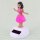 Armaturenbrett Wackelfigur Hula pink Frau Solar Hawaiian Hula Girl tanzend