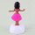 Armaturenbrett Wackelfigur Hula pink Frau Solar Hawaiian Hula Girl tanzend