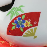 Lucky cat Maneki-neko waving cat made of porcelain 26cm white waving cat