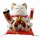 Lucky cat Maneki-neko waving cat made of porcelain 26cm white waving cat