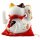 Lucky cat Maneki-neko waving cat made of porcelain 20cm white waving cat