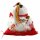 Lucky cat Maneki-neko waving cat made of porcelain 20cm white waving cat