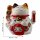 Lucky cat Maneki-neko waving cat made of porcelain 20cm white waving cat