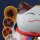 Lucky cat Maneki-neko waving cat made of porcelain 20cm white waving cat