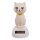 Solarfigur wackelnde Katze bewegliche Figur mit Solarzelle Wackelfigur